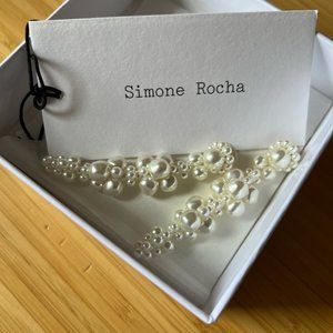 Simone Rocha Pearl Cluster Drip Earring